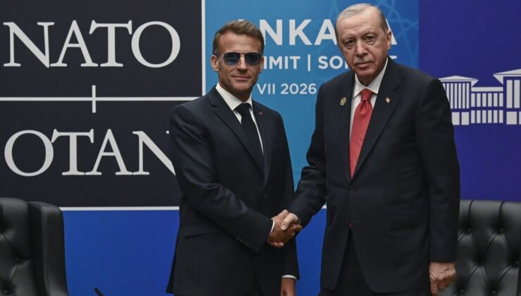Cumhurbaşkanı Erdoğan, Mevkidaşı Macron ile Bir Araya Geldi